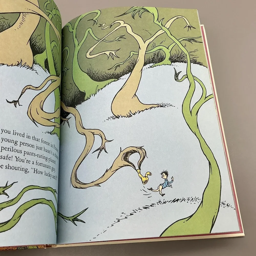 Vintage Did I Ever Tell You How Lucky You Are Dr Seuss 1973 Yellow Random House